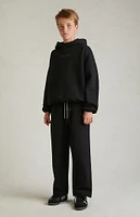 Kids Fear of God Essentials Black Lounge Sweatpants