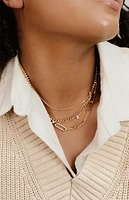 Ettika Mixed 18k Gold Plated Chain Necklace