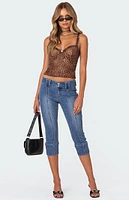 Edikted Lidia Sheer Mesh Bra Top