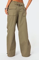 Edikted Fey Cargo Parachute Pants