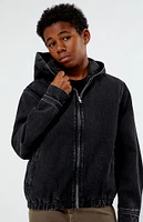 PacSun Kids Black Hooded Jacket