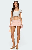Edikted Margo Bubble Mini Skort