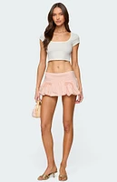 Edikted Margo Bubble Mini Skort