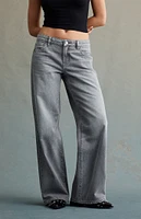 RARE DNM EDIT Light Gray Low Rise Baggy Jeans