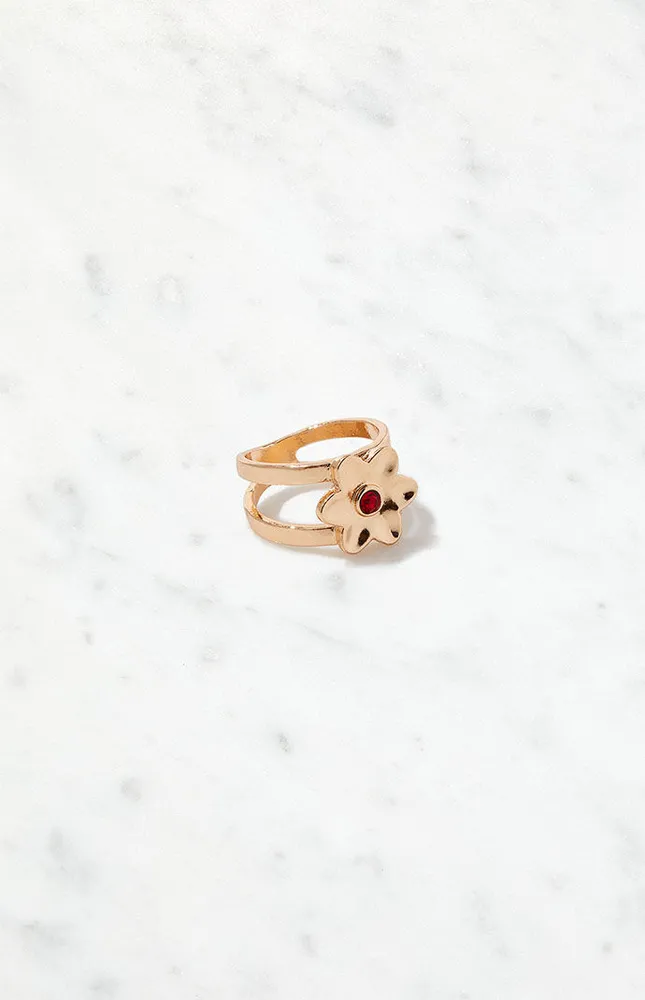 LA Hearts Daisy Gem Ring