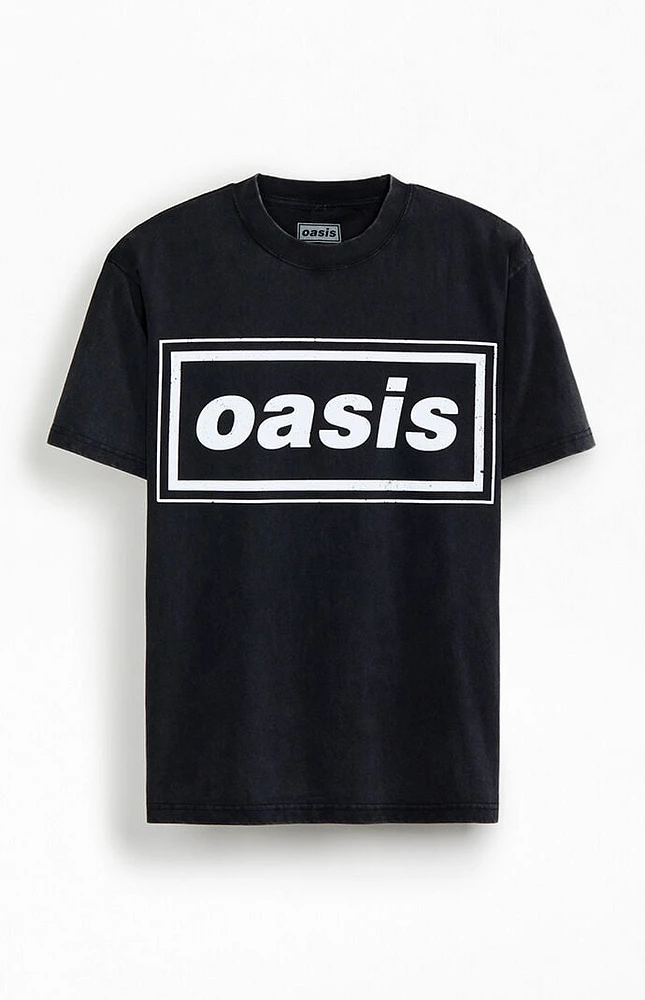 Oasis Distressed Logo Oversized T-Shirt