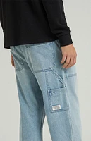 Pacsun Light Indigo Baggy Carpenter Jeans