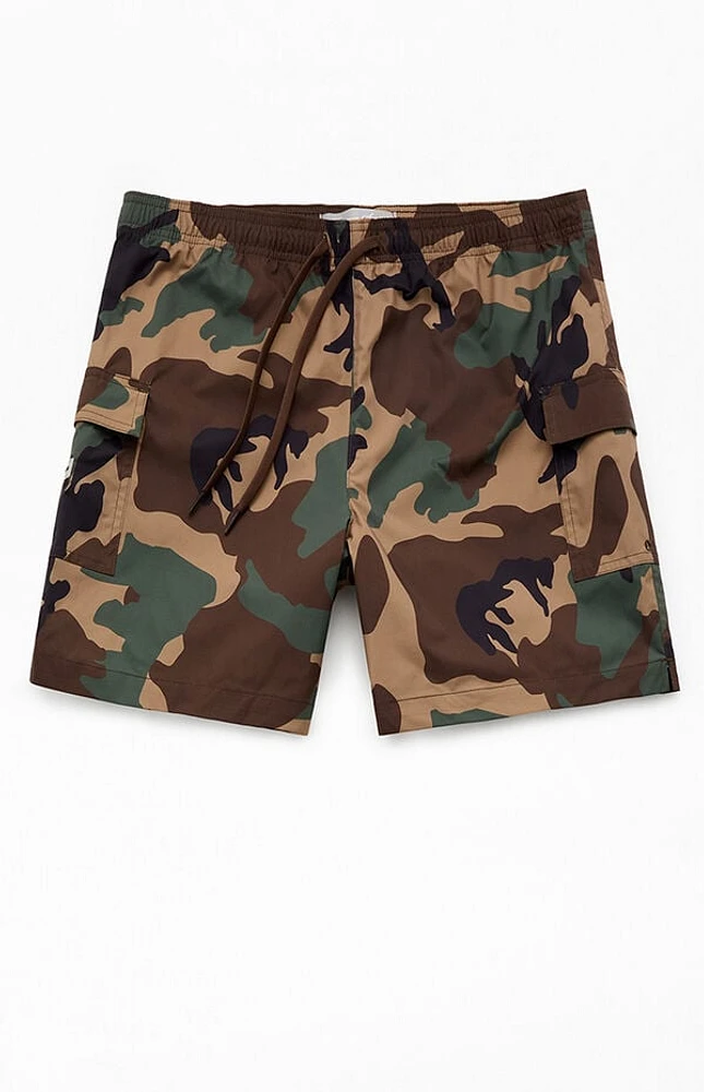 Pacsun Camo Cargo 6.5" Swim Trunks