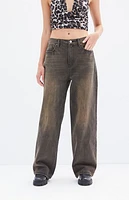 Pacsun Cali Brown Tint Baggy Boyfriend Jeans
