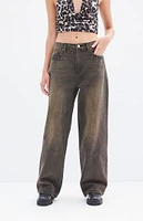 PacSun Cali Brown Tint Baggy Boyfriend Jeans