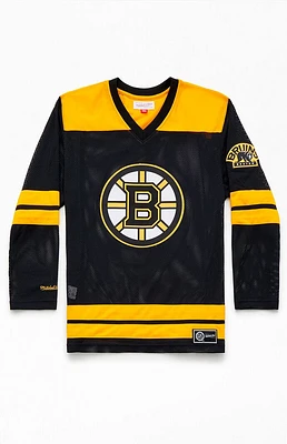 Mitchell & Ness Boston Bruins Mesh V-Neck Jersey