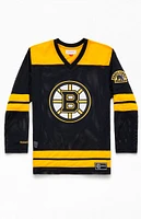 Mitchell & Ness Boston Bruins Mesh V-Neck Jersey