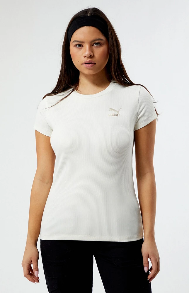 Puma Classics Ribbed Slim T-Shirt