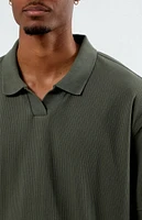 PacSun Rib Open Polo Shirt