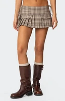 Edikted Peighton Plaid Pleated Mini Skort