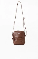 Supreme Brown Leather Shoulder Bag