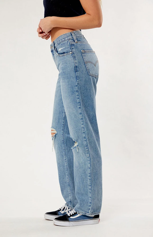 Levi's Medium Indigo Ripped '94 Baggy Jeans