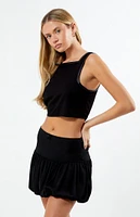 WEWOREWHAT Cropped Square Neck Top