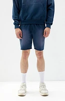 PacSun Navy Acid Wash Sweat Shorts