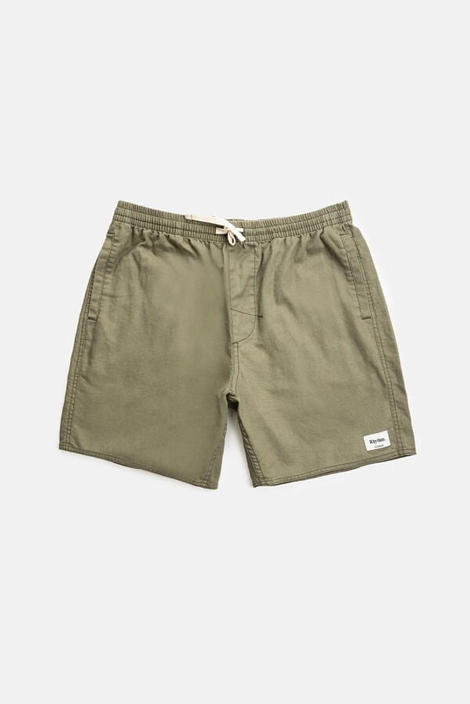 Rhythm Olive Classic Linen Shorts