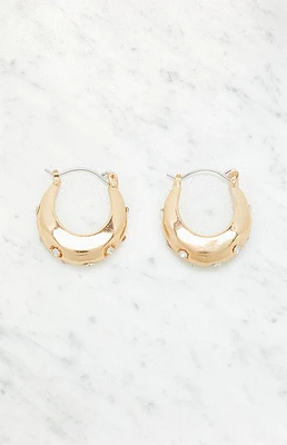 LA Hearts Starburst Hoop Earrings