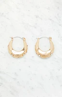 LA Hearts Starburst Hoop Earrings