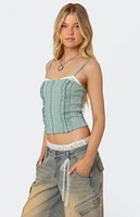 Edikted Ruffled Bra Top