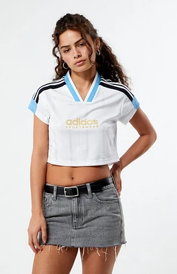 adidas Tiro Cut 3-Stripes Cropped Jersey