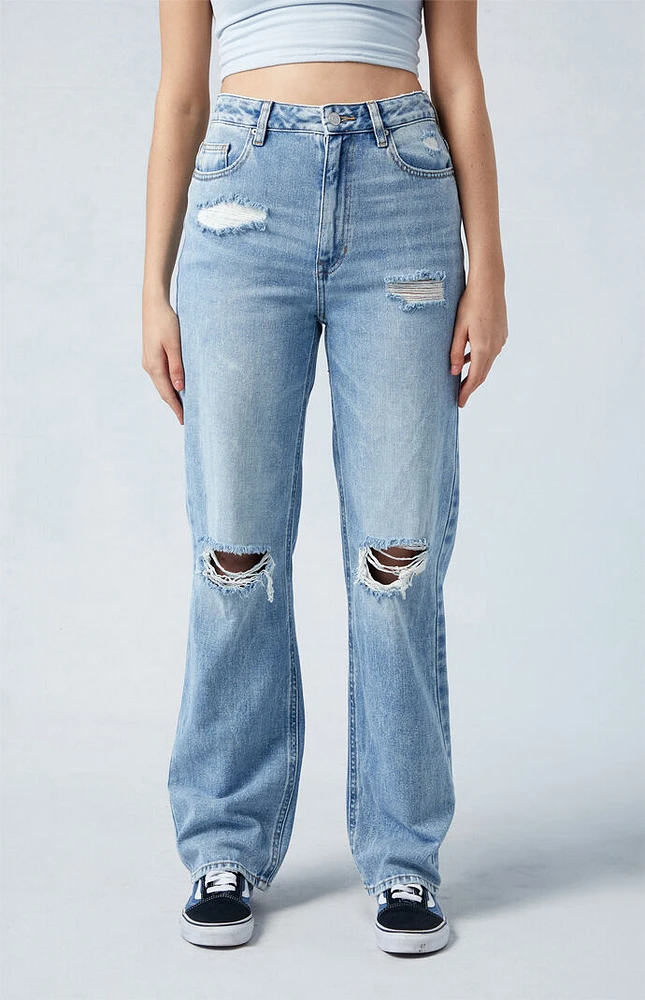 PacSun Light Blue Ripped '90s Boyfriend Jeans