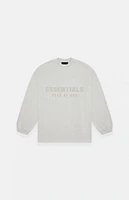 Kids Fear of God Essentials Light Heather Grey Long Sleeve T-Shirt