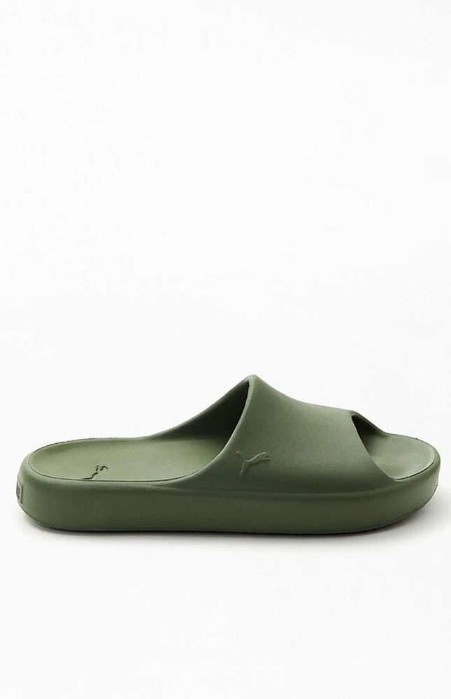 Women's Olive Shibui Cat Slide Sandals