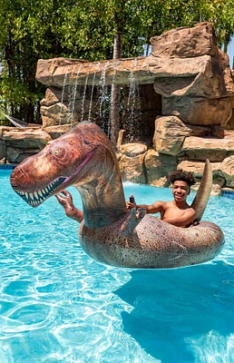 PoolCandy Tube Runner Motorized T-Rex Pool Float