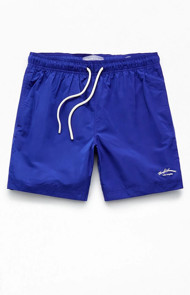 PacSun Solid Nylon 6.5" Swim Trunks