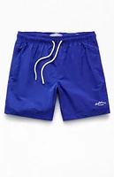 PacSun Solid Nylon 6.5" Swim Trunks