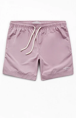 PacSun Solid Nylon 6.5" Swim Trunks