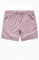 PacSun Solid Nylon 6.5" Swim Trunks