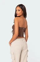 Evangeline Sheer Mesh Corset