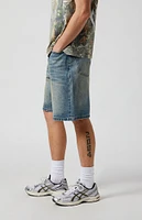 PacSun Medium Indigo Baggy Denim Shorts