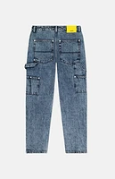 WeSC America Inc Acid Wash Denim Carpenter Pants