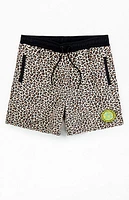 RODMAN BRAND Cheetah 7.5" Swim Trunks