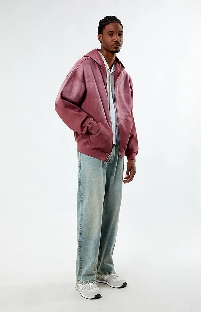 PacSun Heavyweight Spray Zip Hoodie