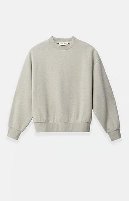 Fear of God Essentials Heather Stone Classic Fleece Crew Neck Sweatshirt