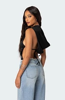 Hooded Open Back Bodysuit