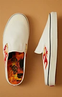 Vans x A$AP Worldwide White & Red Classic Slip-On Mule Shoes