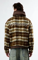 Budweiser By PacSun Eureka Plaid Zip Up Jacket