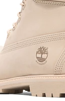 Timberland Women's Beige Premium 6inch Waterproof Lace-Up Boots