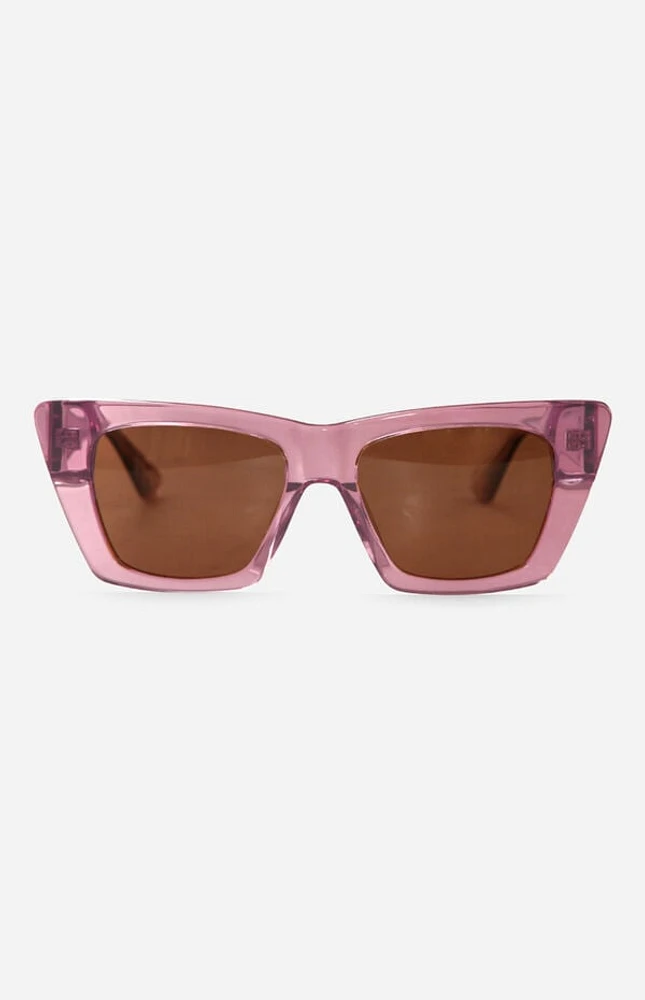 INDY Sunglasses Uptown Blush Square Sunglasses