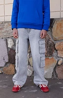 Pacsun Kids Gray Baggy Cargo Jeans