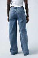 PacSun Eco Two-Tone Indigo Low Rise Baggy Jeans