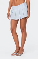 Edikted Nera Striped Pleated Skort